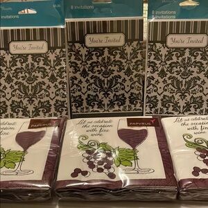 Papyrus Purple and Green Bar Accessories Set